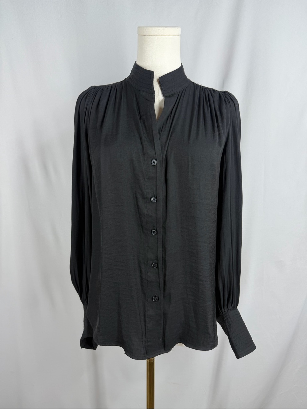 Banana Republic Women's Black Long Sleeve Blouse Top Size XS